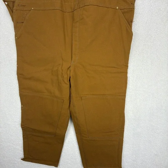 Carhartt Traditional Duck Bibs Overalls Quilt Lined 52x30 R02 BRN Brown NOS NWT - Picture 4 of 10